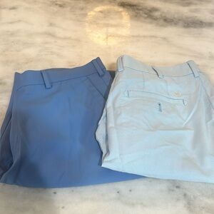 Set of 2 Peter millar golf shorts size 34